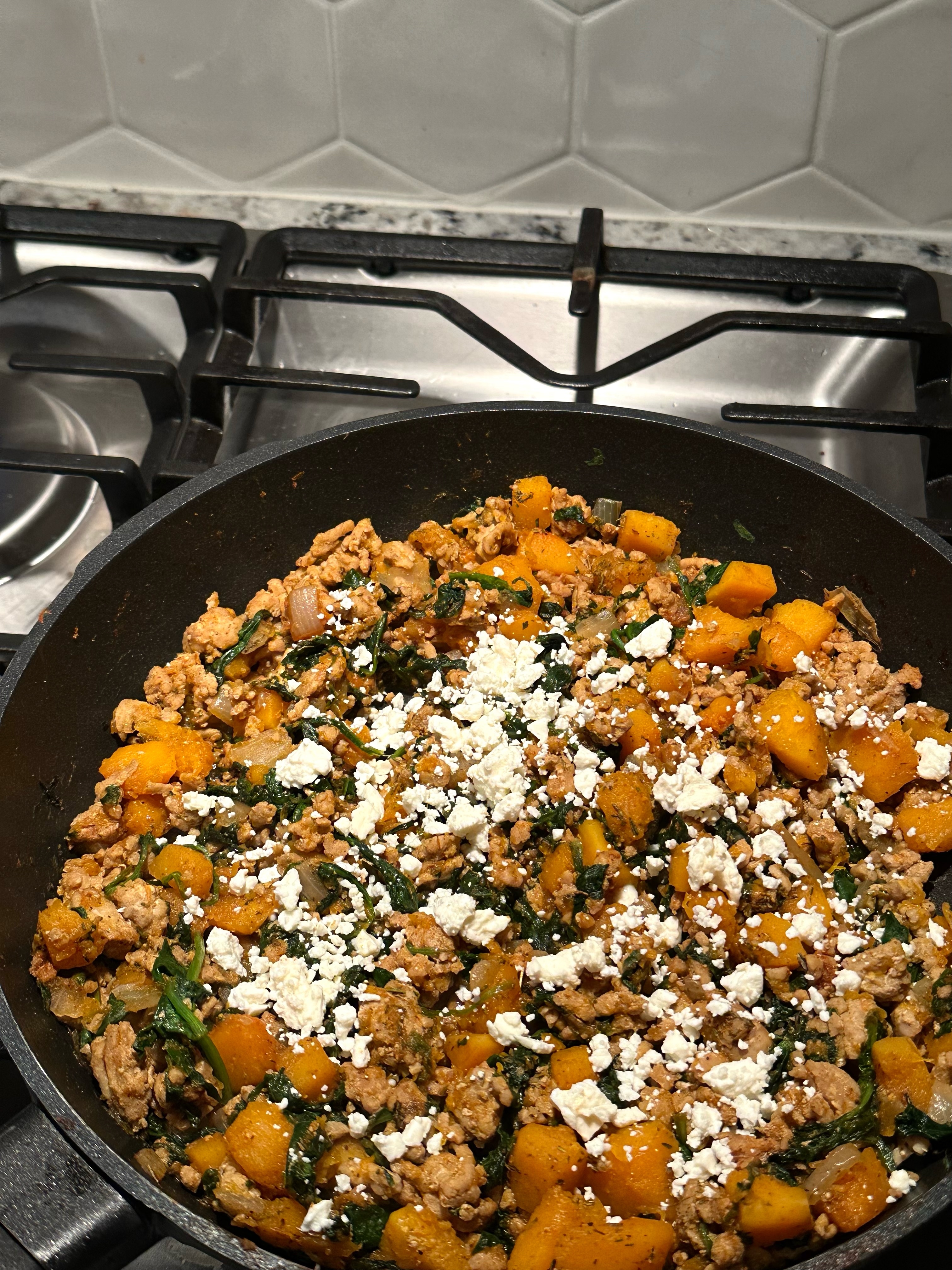 Turkey Butternut Squash Skillet