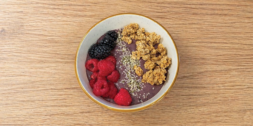 high-fiber breakfast bowl