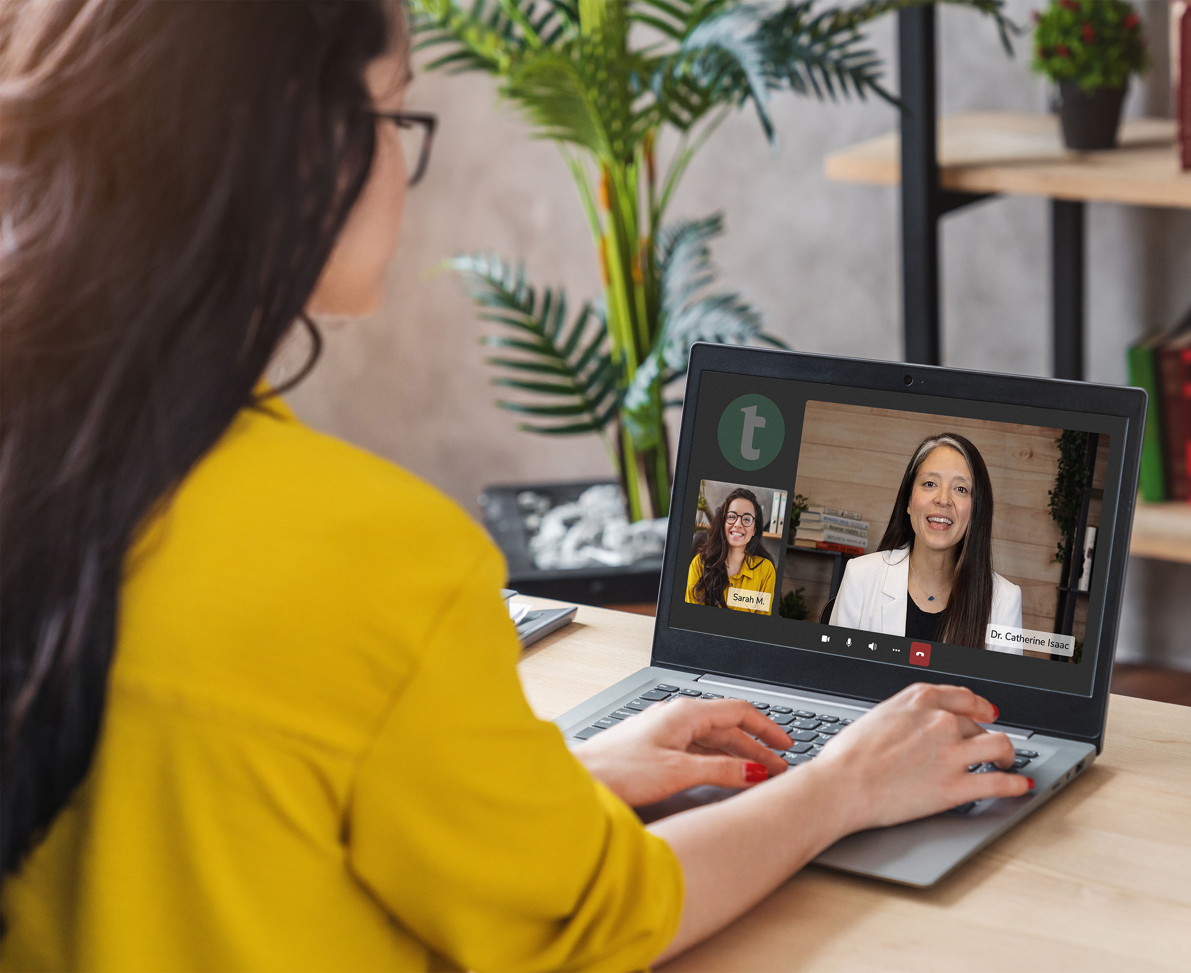 Thrive-MWL-call on laptop